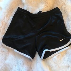 NIKE White and Black Shorts